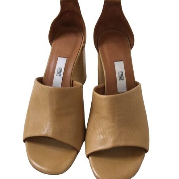 Miista London Sandals Womens Size 6 Ankle Wrap Camel Leather Heeled Adjustable - Picture 6 of 12